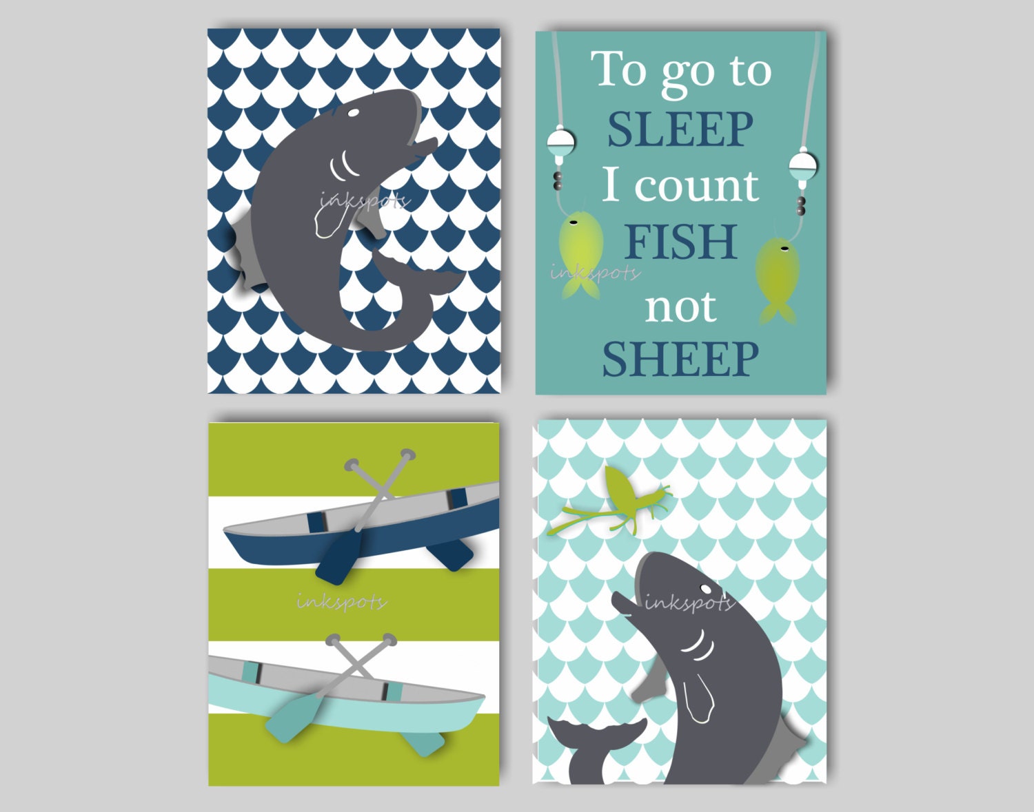 Baby Boy Nursery Art Fly Fishing Bedding Decor Fish Baby Boy Nursery Art Fly Fishing Bedding Decor Fish Nautical Print Collection Choose Colors Ff6602