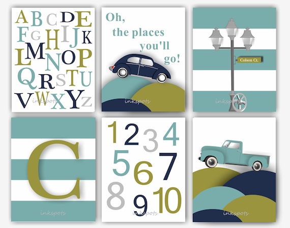Classic Vintage Cars At Taxi Stand Transporation Wall Decor Art Print 16x20