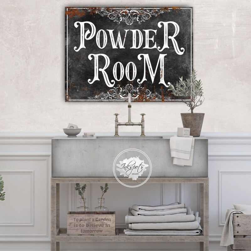 Powder Room Signs - Etsy