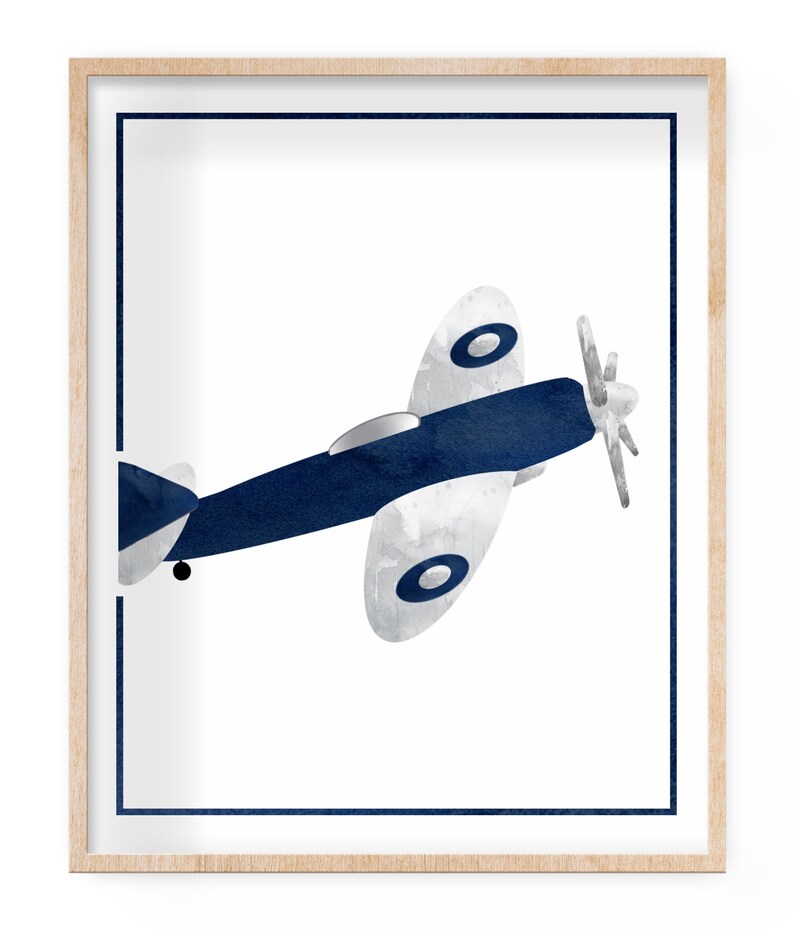 Printable AIRPLANE NURSERY Wall Art Airplane Room Decor for Etsy