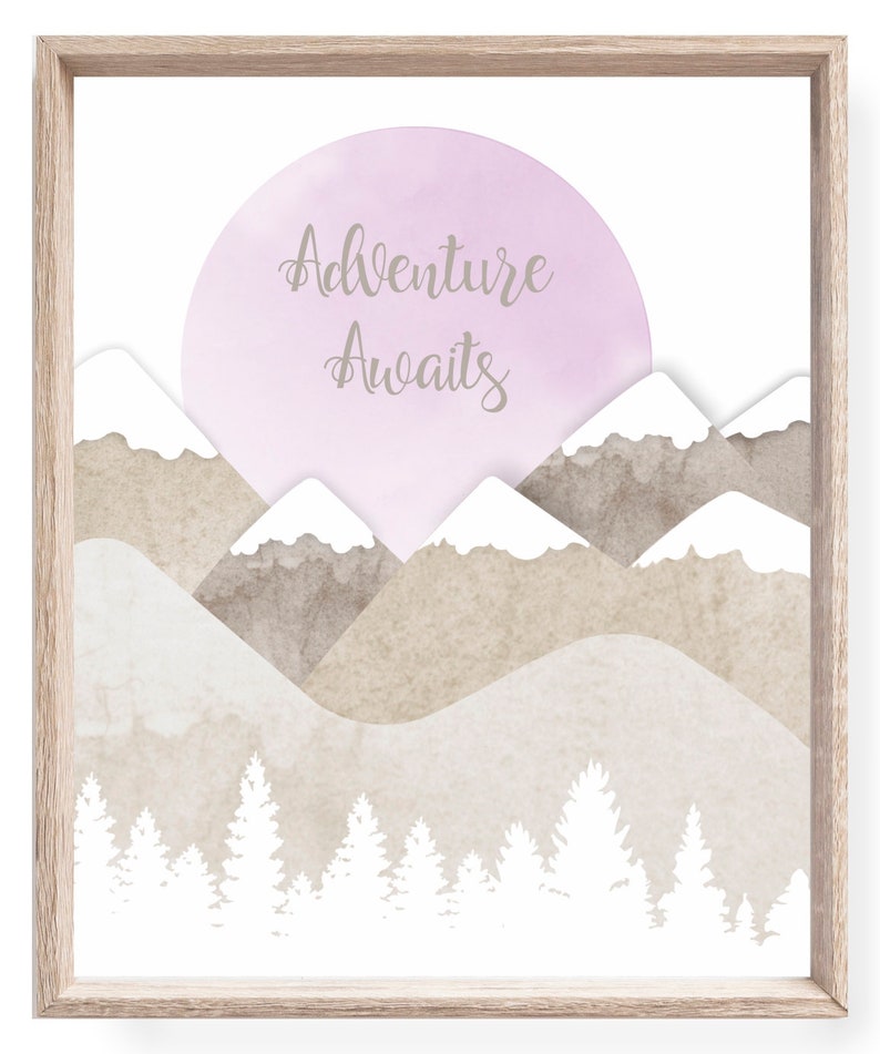 Baby Girl Woodland Nursery Decor Girl Nursery Nursery Name Etsy