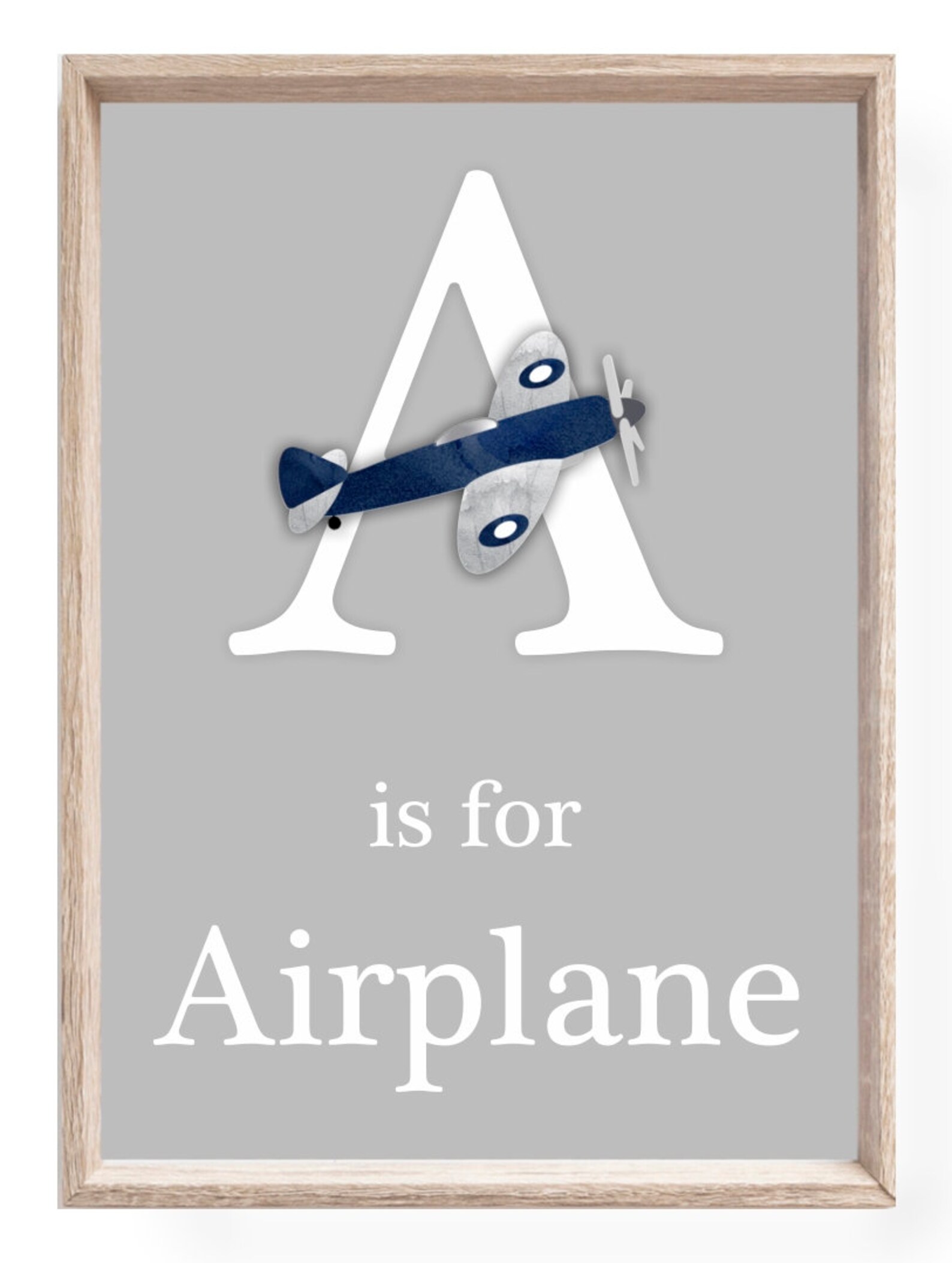 Printable Airplane Nursery Wall Art Airplane Room Decor Etsy