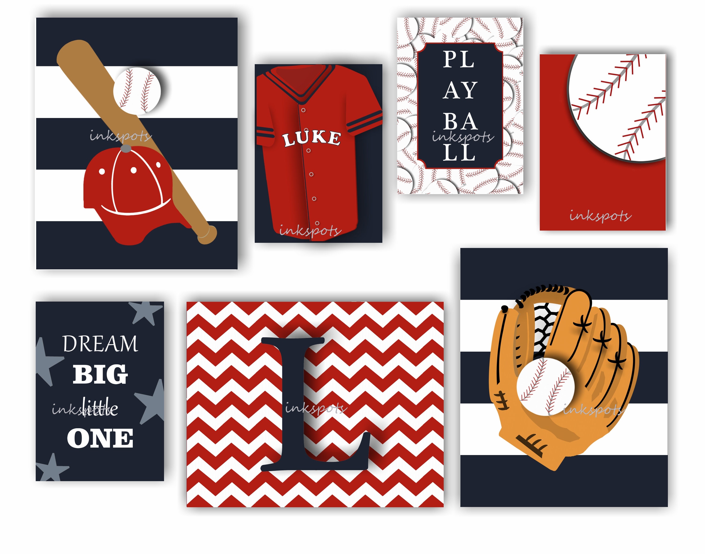 Baby Boy Nursery Art Sports Nursery Decor Football Print Etsy