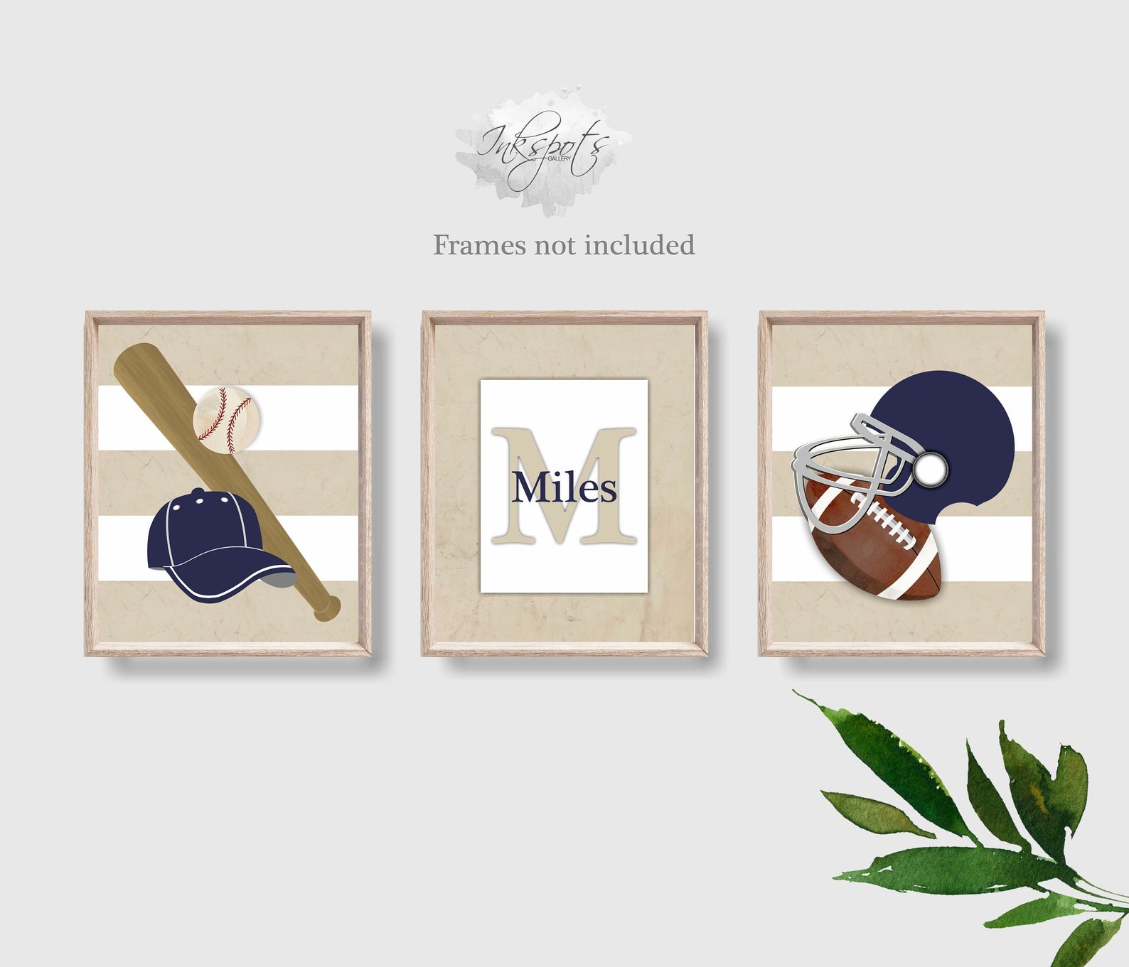 Sports Wall Art Little Boys Room Decor Baby Boy Nursery | Etsy