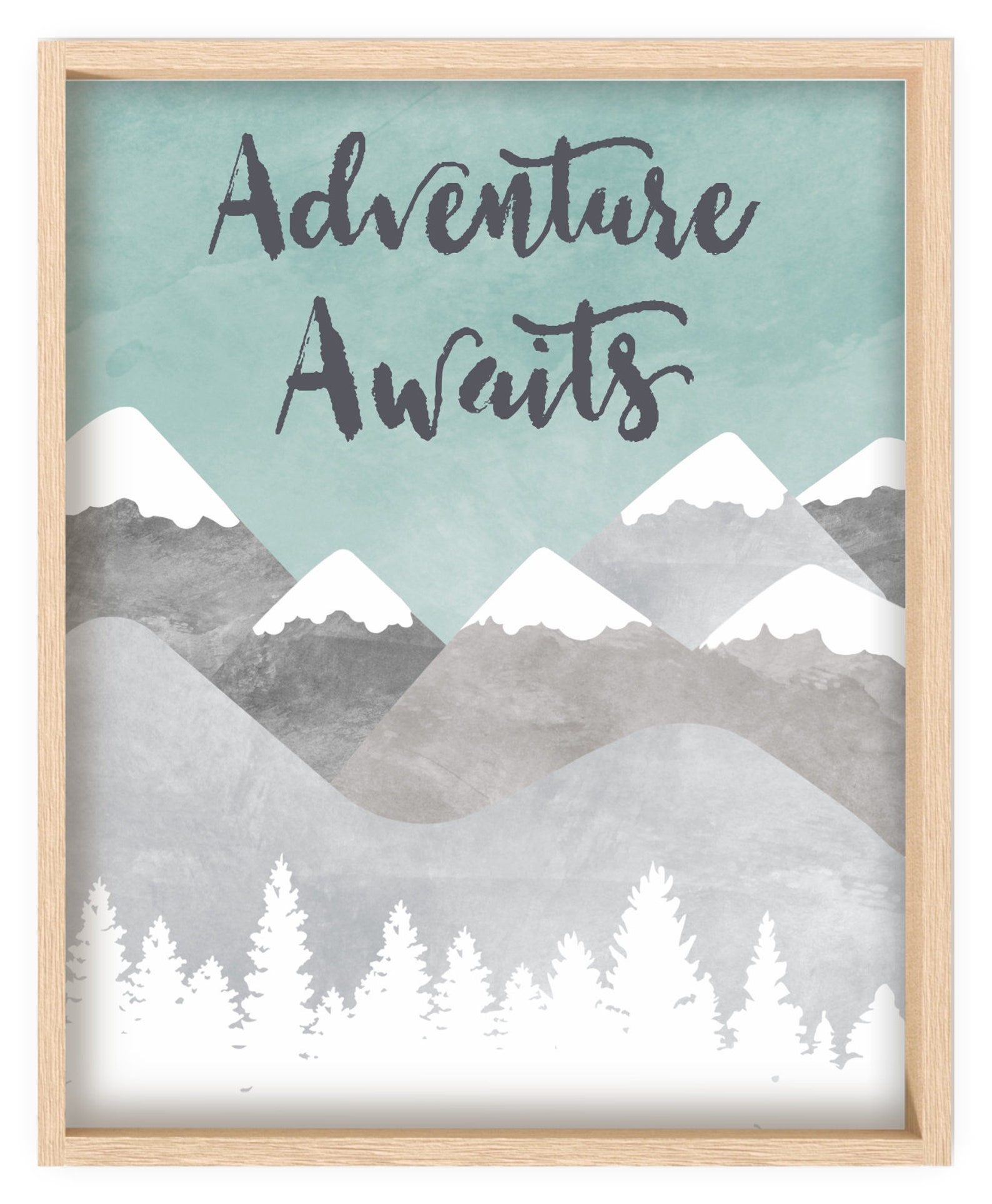 WOODLAND Nursery Decor Baby Boy Nursery PRINTABLES Set of 3 - Etsy
