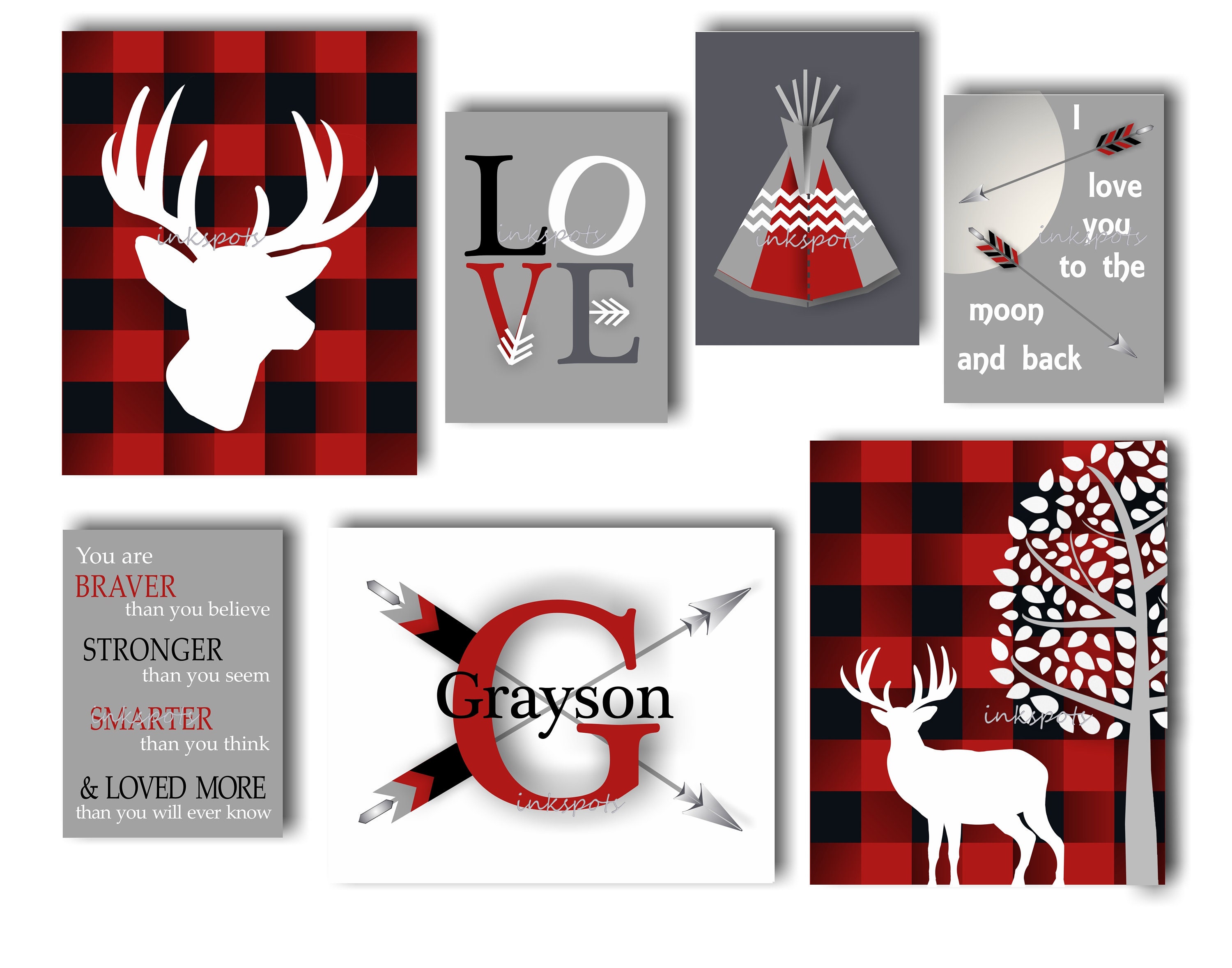 buffalo plaid woodland nursery