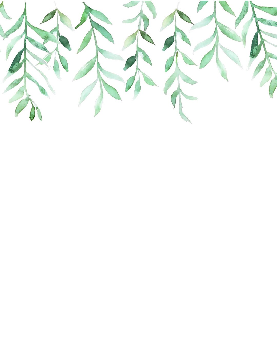 Fern Art, Printable Watercolor Art,abstract Print, Art,pastel Abstract ...