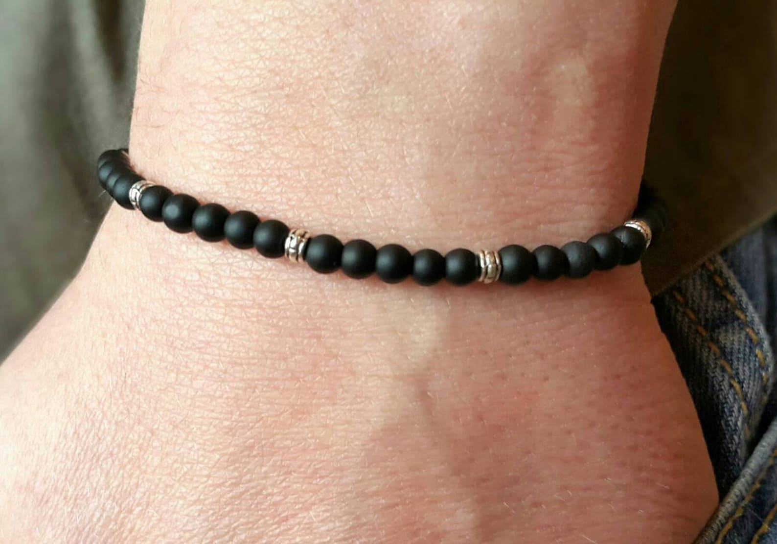 Mens Bracelet Mens Black Onyx 4mm Bracelet Men Bead Bracelet Etsy mens-bracelet-mens-black-onyx-4mm-bracelet-men-bead-bracelet-etsy