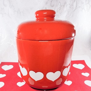 Waechtersbach Red Heart Cookie Jar W. Germany