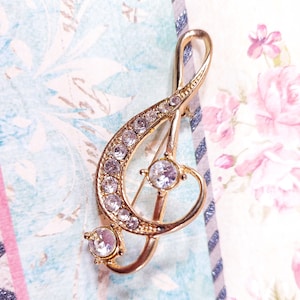 Vintage Treble Clef Brooch