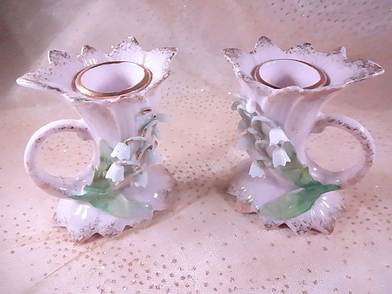 Vintage Candlestiacks and Swan