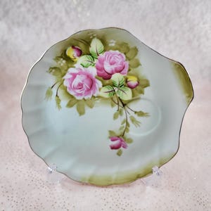 Lefton Heritage Rose Snack Plate