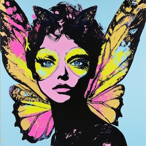 Pop Art Fairy 100% Silk Scarf