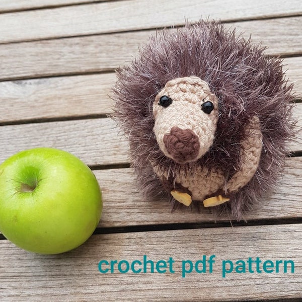 Hedgehog cosy pattern, crochet hedgehog pattern, hedgehog pattern, lunchbox cosy, crochet hedgehog cozy, chocolate orange cover, hedgehog