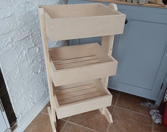 Potato Onion Veggie Stand Plans: Beginner Woodworking Project