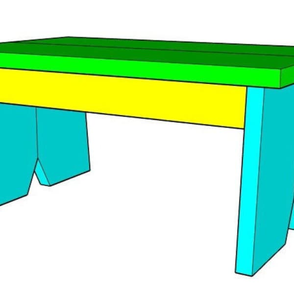 DIY Simple Step Stool Digital Plan, Fun Woodworking Project, Woodworking plans, Child step stool plans, Scrap wood project, Woodworking Plan