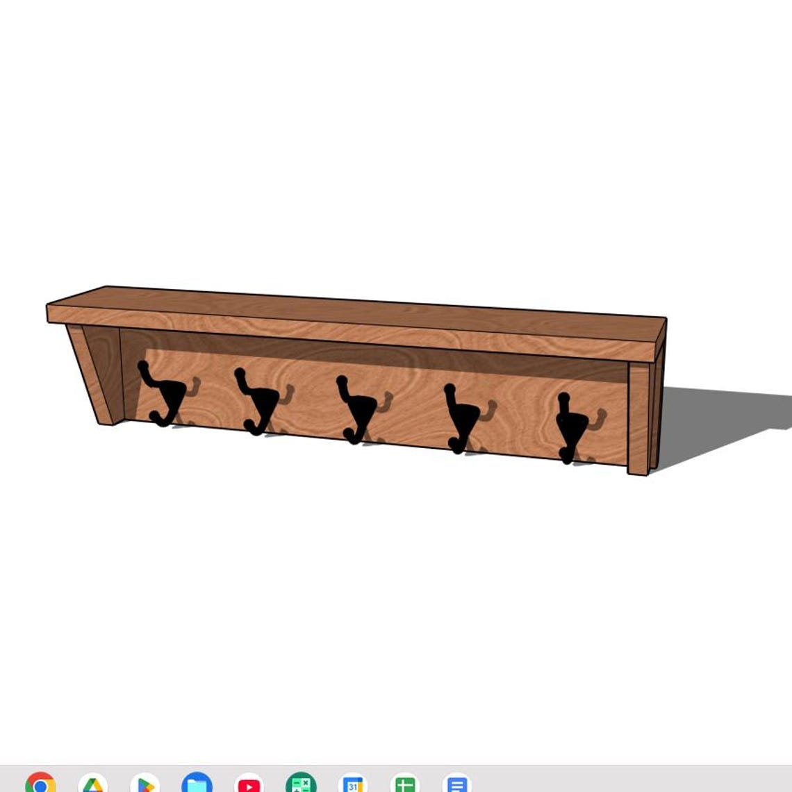 Easy DIY Wall Mounted Coat Rack Plans: Beginner Woodworking Project ...