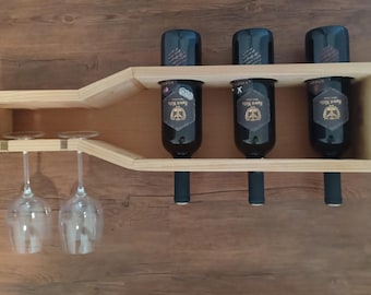 Planos fáciles de montar en la pared para botelleros de vino: Proyecto de carpintería para principiantes (Descarga PDF)