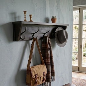 Easy DIY Wall Mounted Coat Rack Plans: Beginner Woodworking Project (PDF Download)
