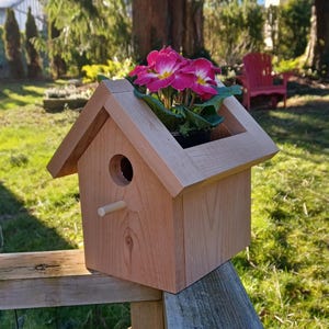 Einfacher DIY Cedar Vogelhaus Planter Plan: Spaß Anfänger Holzbearbeitungs-Projekt (PDF Download)