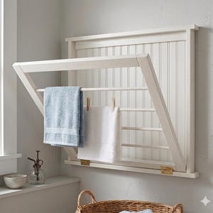 Easy DIY Laundry Drying Rack Plan: Beginner Woodworking (Digital Download)