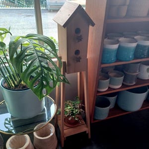Vrijstaand vogelhuisplan, kleurgecodeerd stap voor stap houtbewerkingsproject, leuke houtbewerkingsplannen voor beginners/basis, schattig vogelhuisje