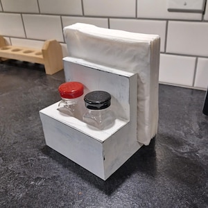Spaß DIY Salz & Pfeffer Serviettenhalter Plan, Anfänger Schritt für Schritt Holzbearbeitungsprojekte Plan, Basic Holzbearbeitungsplan, Picknick Zubehör