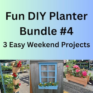 Fun DIY Planter Bundle Nr. 4: Spaß Anfänger Holzbearbeitungsprojekte (PDF-Downloads)