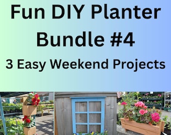 Fun DIY Planter Bundle Nr. 4: Spaß Anfänger Holzbearbeitungsprojekte (PDF-Downloads)