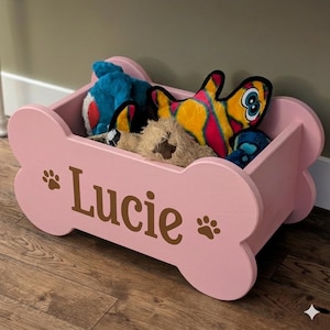 Easy DIY Dog Toy Box Plan, Fun Beginner Woodworking Project (PDF Download)