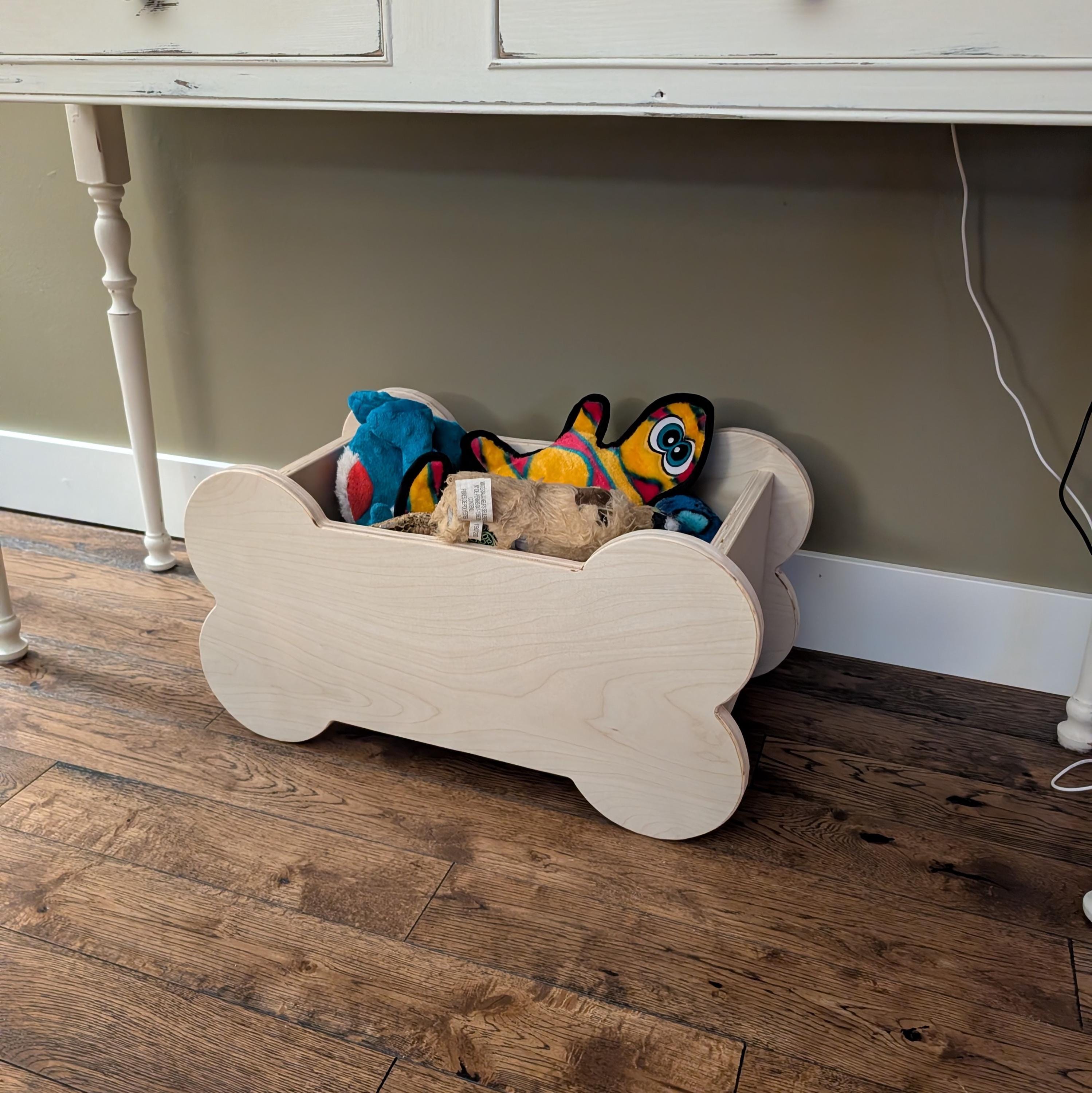 Easy DIY Dog Toy Box Plan, Fun Beginner Woodworking Project (PDF ...