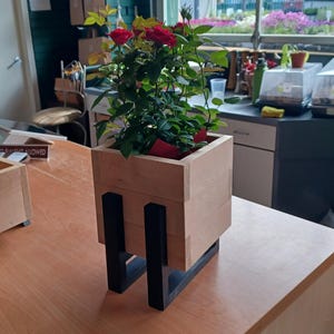 DIY moderner Blumentopfplan, Anfänger Schritt für Schritt Holzbearbeitungsprojekte Plan, DIY Geschenk einfache Holzbearbeitung Geschenkidee, einfache Holzbearbeitung