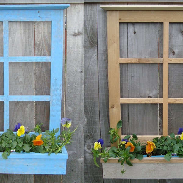 Rustic Window Flower Box Plans, Scrap wood Project Plans, Pallet Wood Flower Box Plan, Woodworking Plan, Mother's Day Gift, Window Box Plans
