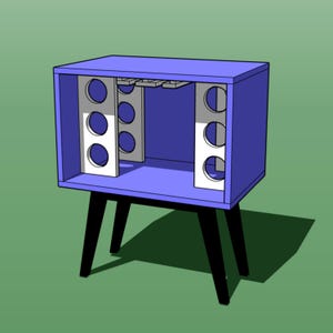 Easy DIY Mid Century Modern Wine Cabinet Plan: Beginner Woodworking Project (Digital Download)