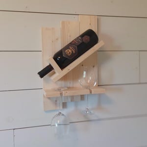 Single Bottle Wine Shelf Build Plans, Woodworking Projects, gift, popular wedding or housewarming gift, beginner/basic woodworking plans