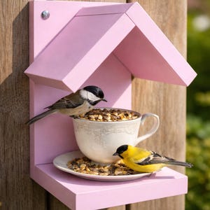Easy DIY Wall Mounted Bird Feeder Plan: Fun Woodworking Project (PDF Download)