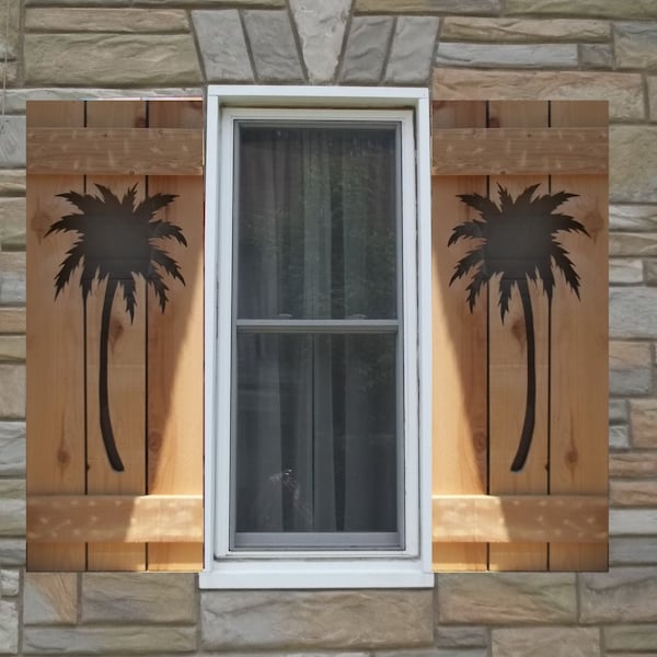 Palm Trees on Shutters-Cut Out