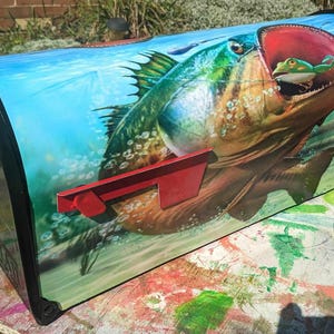 Bass Mailbox.  Design is on both sides.