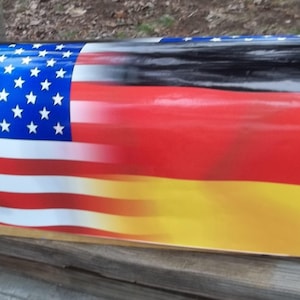 American-German Flag Mailbox
