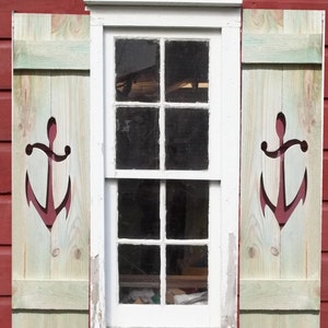 Anchor Wood Shutters Cut Out