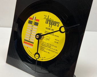 The Honey Drippers - upcycled vinyl record clock