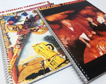 2 pack of The fabulous thunderbird Recycled album cover notebook -