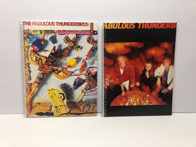 2 pack of The fabulous thunderbird Recycled album cover notebook image 2
