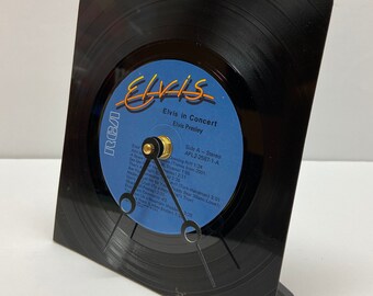 Elvis Presley - recycled vinyl record clock