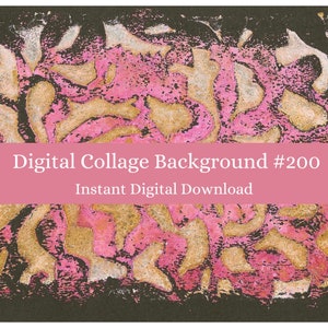 Digital Collage Paper, Digital Collage Backgrounds, Instant Download Printable, Art Journaling, Mixed Media Art Paper