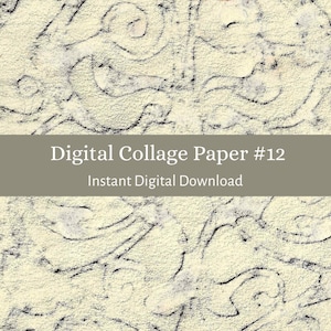 Digital Collage Paper #12, Digital Collage Backgrounds, Instant Download Printable, Art Journaling, Mixed Media Art Paper
