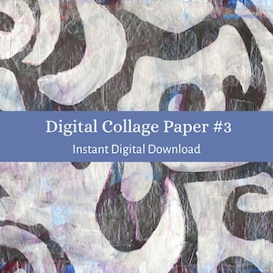 Digital Collage Paper #3, Digital Collage Backgrounds, Instant Download Printable, Art Journaling, Mixed Media Art Paper