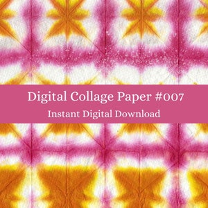 Digital Collage Paper #007:  Digital Collage Backgrounds, Instant Download Printable, Art Journaling, Mixed Media Art Paper