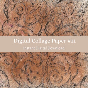 Digital Collage Paper #11, Digital Collage Backgrounds, Instant Download Printable, Art Journaling, Mixed Media Art Paper