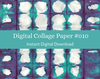 Papel de collage digital n.° 010: Fondos de collage digital, descarga instantánea e imprimible, diario artístico, papel artístico con técnicas mixtas